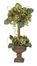 Artichoke Topiary Silk Flower Arrangement in Green - Nearly Natural - 4633