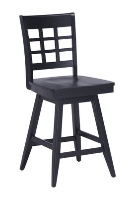 Arts and Crafts Bar Stool in Ebony - Home Styles - 5181-88