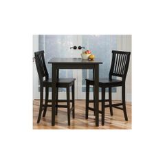 Arts and Crafts Bistro Table and Stools Set - Black - Home Styles - HS-5181-359