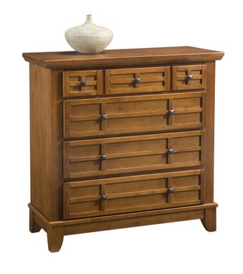 Arts and Crafts Drawer Chest in Cottage Oak - Home Styles - 5180-41