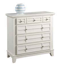 Arts and Crafts Drawer Chest in White - Home Styles - 5182-41