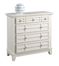Arts and Crafts Queen Size Bed, Night Stand, and Drawer Chest in White - Home Styles - 5182-5018