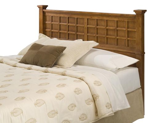 Arts and Crafts Queen Size Headboard in Cottage Oak - Home Styles - 5180-501