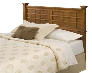 Arts and Crafts Queen Size Headboard in Cottage Oak - Home Styles - 5180-501