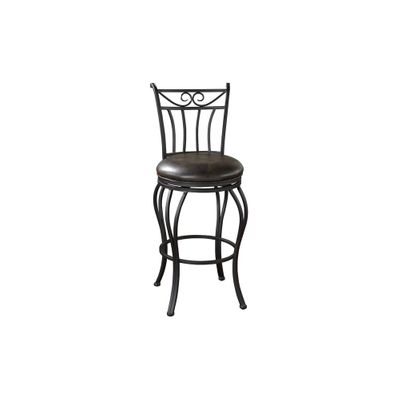 Arvada Leather Swivel Bar Stool - American Hertiage - AH-126913GRA