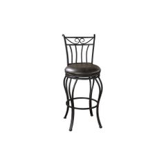 Arvada Leather Swivel Bar Stool - American Hertiage - AH-126913GRA