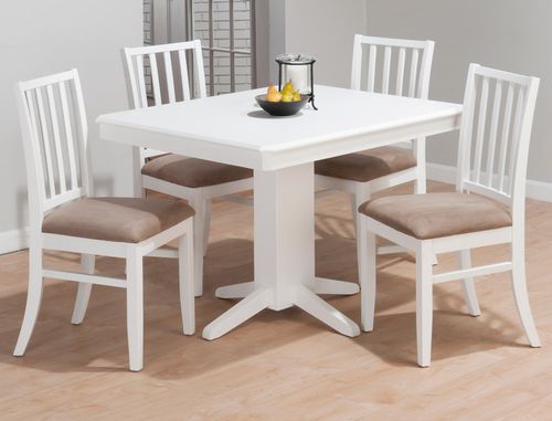 Aspen White 5-Piece Dining Set  - 625-44T