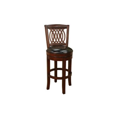 Atwood Leather Bar Stool in Espresso - American Hertiage - AH-124744ES-L15-1