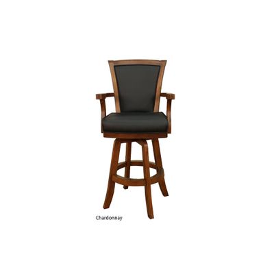 Auburn Leather Bar Stool - American Hertiage - AH-100619AB-S-L