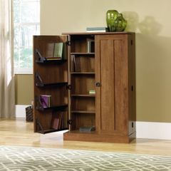 August Hill Multimedia Storage Cabinet Oiled Oak - Sauder Furniture - 409550