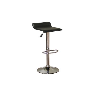 Aviator Adjustable Bar Stool in Chrome - American Hertiage - AH-130879BLK