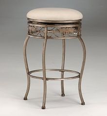 Backless Bar Stool - Bordeaux Swivel Bar Stool - 4358-831