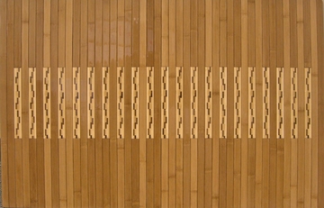 Bamboo Mat - 2' x 3' High Gloss Inlaid Bamboo Kitchen and Bath Mat in Natural - AMB0090-0023