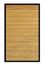 Bamboo Rug - 5' x 8' - Contemporary Natural with Black Border - AMB0036-0058