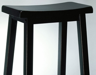Bar Stool - "Antique Black" with Sand Through Terra Cotta - Powell Furniture - 502-431