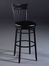 Bar Stool - Cottage Swivel Bar Stool in Rubbed Black - 4366-830