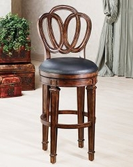 Bar Stool - Dover Bar Stool with Leather Seat - 62968