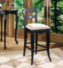 Bar Stool - Hills Of Provence "Antique Black over Terra Cotta" - Powell Furniture - 896-432