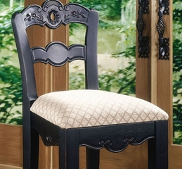 Bar Stool - Hills Of Provence "Antique Black over Terra Cotta" - Powell Furniture - 896-432