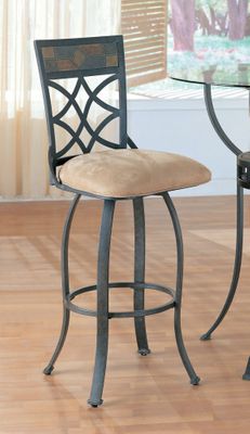 Bar Stool (Set of 2) in Antique Black - Coaster