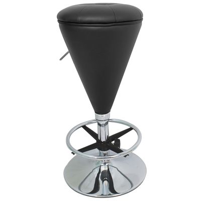 Bar Stool - Sugar Cone Bar Stool in Black / Black - LumiSource - BS-CONE-BK-BK