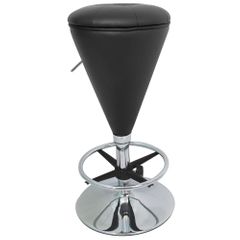 Bar Stool - Sugar Cone Bar Stool in Black / Black - LumiSource - BS-CONE-BK-BK