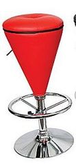 Bar Stool - Sugar Cone Bar Stool in Red / Black - LumiSource - BS-CONE-R-BK