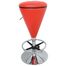 Bar Stool - Sugar Cone Bar Stool in Red / Black - LumiSource - BS-CONE-R-BK