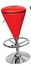 Bar Stool - Sugar Cone Bar Stool in Red / Black - LumiSource - BS-CONE-R-BK
