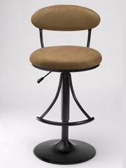 Bar Stool - Venus Swivel Bar Stool with Bear Suede - Hillsdale Furniture - 4210-831