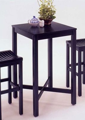 Bar Table With Veneer Top in Black - 5982-35