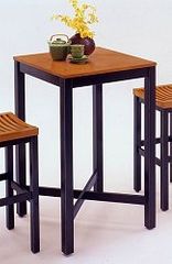 Bar Table With Veneer Top in Black - 5983-35