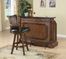 Bar Unit and Stool Set in Brown - Coaster - 100173-4-DSET