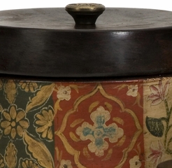 Barberry Handpainted Storage Canisters (Set of 3) - IMAX - 5499-3