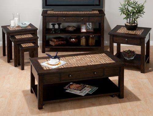 Barkley Dark Elm 4PC Occasional Table Set - 991-1