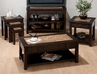 Barkley Dark Elm 4PC Occasional Table Set - 991-1