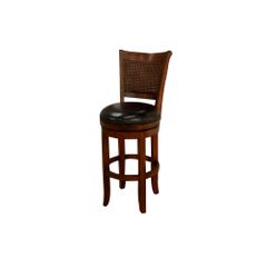 Barletto Stool with Ebony Leather - American Hertiage - AH-124769SD-L17