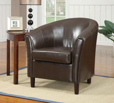 Barrel Chair with Wood Legs - 900275
