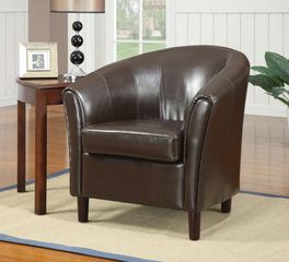 Barrel Chair with Wood Legs - 900275