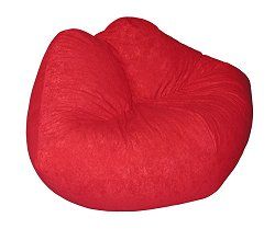 Bean Bag Chair Hot Lips Shaped in Red - Child Plush - 30-8042-880