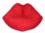Bean Bag Chair Hot Lips Shaped in Red - Child Plush - 30-8042-880