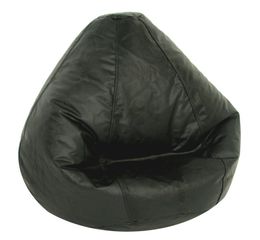 Bean Bag Chair Kids Large in Ebony Vinyl - Lifestyle - 30-1021-301