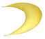 Bean Bag Chair Moon Shaped with Tassels in Yellow - Child Plush - 30-8022-613