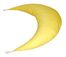 Bean Bag Chair Moon Shaped with Tassels in Yellow - Child Plush - 30-8022-613