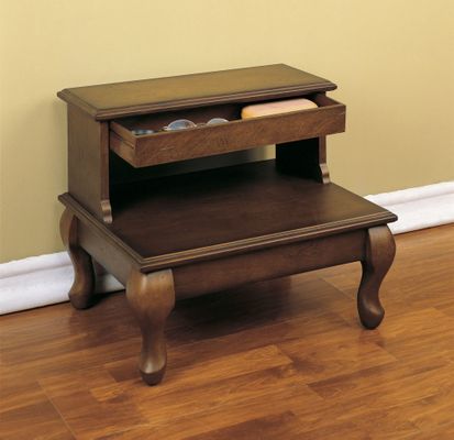 Bed Steps with Drawer - Attic Cherry 