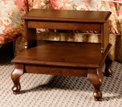 Bed Steps with Drawer - Attic Cherry "Antique Cherry" - Powell Furniture - 961-535