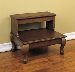 Bed Steps with Drawer - Attic Cherry "Antique Cherry" - Powell Furniture - 961-535
