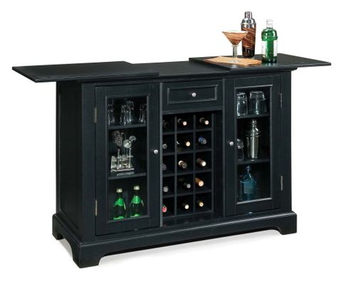 Bedford Bar Cabinet in Ebony - Home Styles - 5531-99