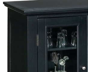 Bedford Bar Cabinet in Ebony - Home Styles - 5531-99