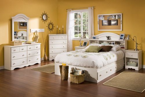 Bedroom Furniture Collection in Vanilla Cream - South Shore Furniture - 3210-BSET-2